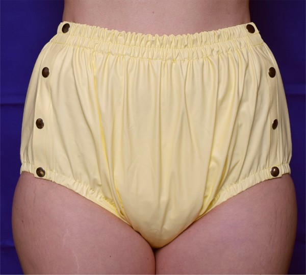 tc14220-S, Inkontinenz PVC-Slip, Knöpfer mit breitem Taillenbund, taillenhoch geschnitten